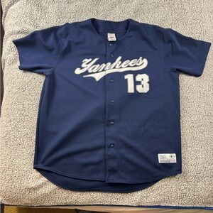 Men’s Navy Blue Yankees A-Rod 13 jersey
